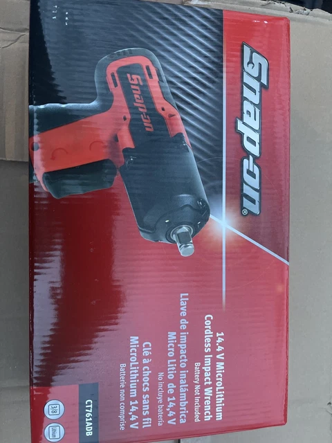 NEW SNAP ON LITHIUM Ion CT761ADB 14.4Volt 3 8 drive CordLESS Impact Wrench 219.99 PicClick
