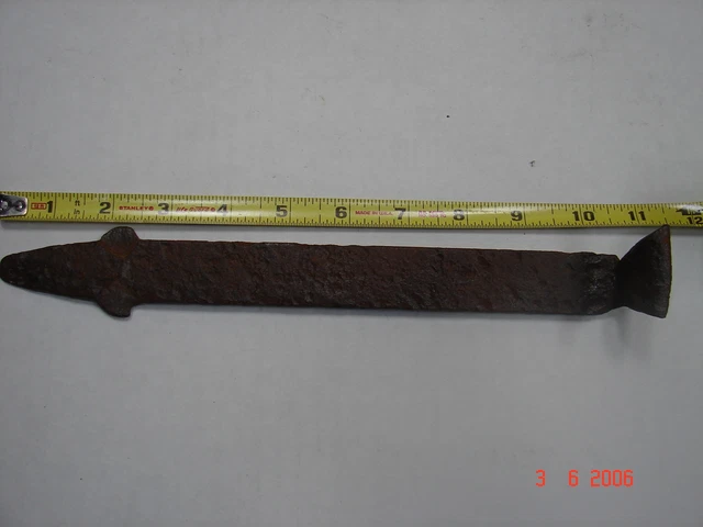 Antique Rustic Hand Forged Iron Barn, Shed, Stable Door Latch 11" - # 1