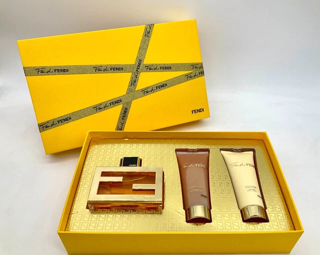 FAN DI FENDI Perfume 75ml in boxed gift set with body lotion shower gel see desc 127.99 PicClick UK