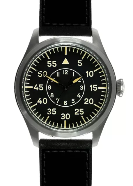 MWC Classic 46 mm Limited Edition Retro Zifferblatt XL Luftwaffe Muster Fliegeruhr