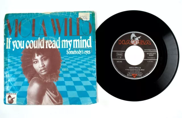 Viola Wills – If You Could Read My Mind / Somebody's Eyes 7" Vinyl NM/G AQ980