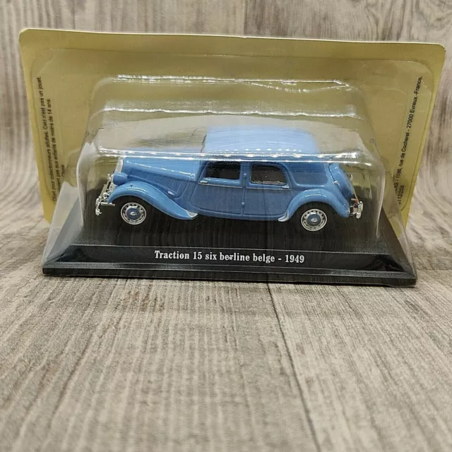 Voiture Citroen Traction 15 Six Berline Belge 1949 Uh Pour Atlas 1:43 Neuf Boite