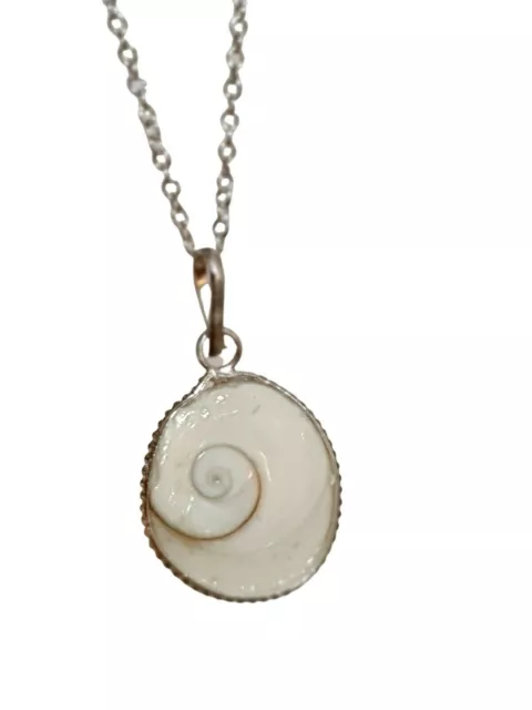 Collana con occhio di Shiva, pendente Gomati, protezione, conchiglia, set...