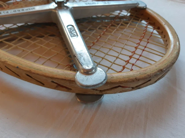 Ancienne Raquette De Tennis En Bois Gauthier G.2000 – Sport 2000, Authentique Et Vintage