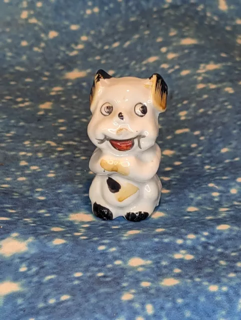 Occupied Japan Dog Puppy Ceramic Figurine