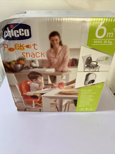 Chicco Pocket Snack Highchair Booster Seat (Dark Grey) From 6+ Months q4 3