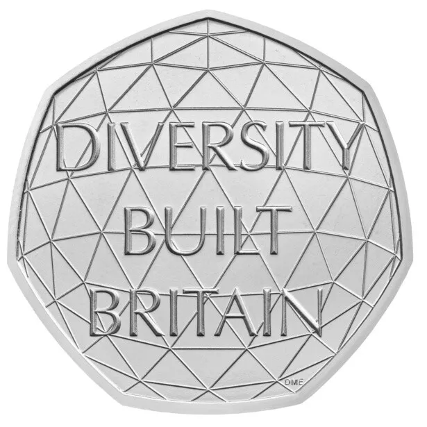 50p Diversity Built Britain 2020, Uncirculated, From Sealed Bag, New 50p Coin