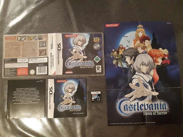 castlevania dawn of sorrow nintendo DS 3DS complet + poster EUR FR 100% original
