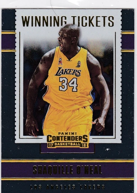2019-20 Contenders Optic Winning Tickets Shaquille O'Neal Lakers Free Shipping!