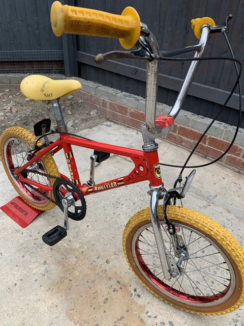 Red and yellow sales bmx bike 80s