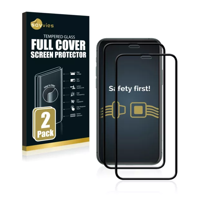 2x Full Cover pour Apple iPhone 11 Pro Verre Trempé 3D Incurvé Film Protection