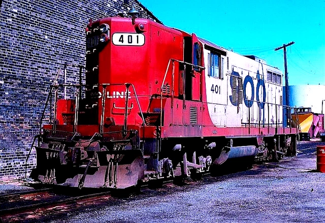 Original Kodachrome Slide Soo Lines Gp-9 #401 N. Fond Du Lac, Wi June 18, 1976