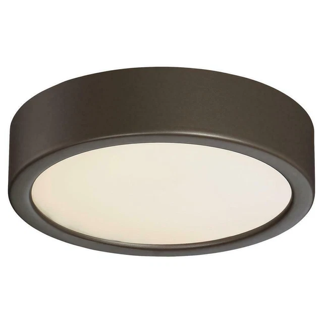 George Kovacs 40-Watt Equivalent Painted Copper Bronze Patina LED Flushmount