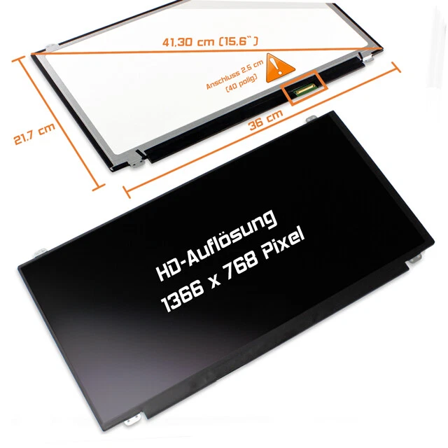 15,6" LED Display matt passend für Dell Latitude E6540 WXGA HD 1366x768