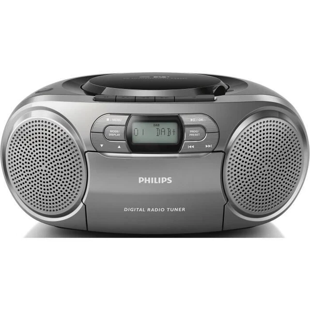 PHILIPS AZB600/12 Lecteur CD avec amplification dynamique des basses - Gris