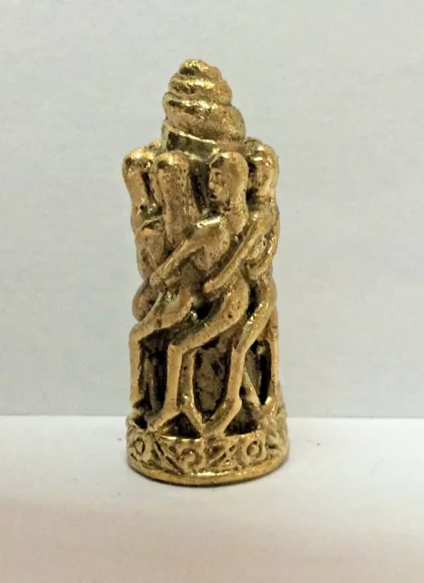 Statuette Zizi Weiblich Tänzerin Totem Kamasutra Figürchen Amulett Messing z27