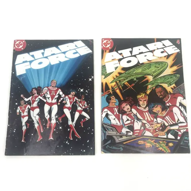 1982 ATARI FORCE Vol 1. No. 1  & Vol 1. No 4.  DC Comics 1982