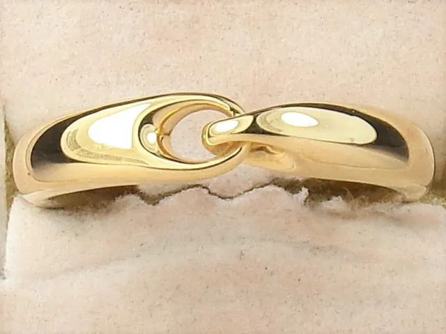 Georg Jensen 18k Gold .750 Reflect Ring, small Size 7 54
