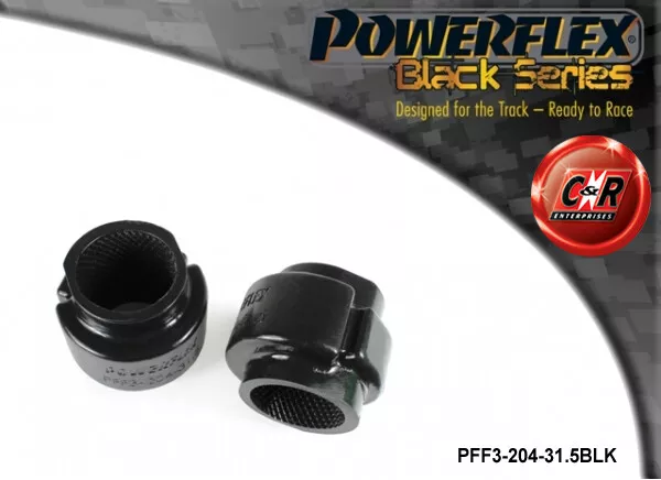 Powerflex Boccole Barra FrRoll Nere 31,5 mm per Audi RS4 2012-2016 PFF3-204-31,5BLK