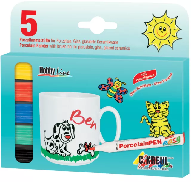 KREUL Porzellanmarker Hobby Line 5er Set