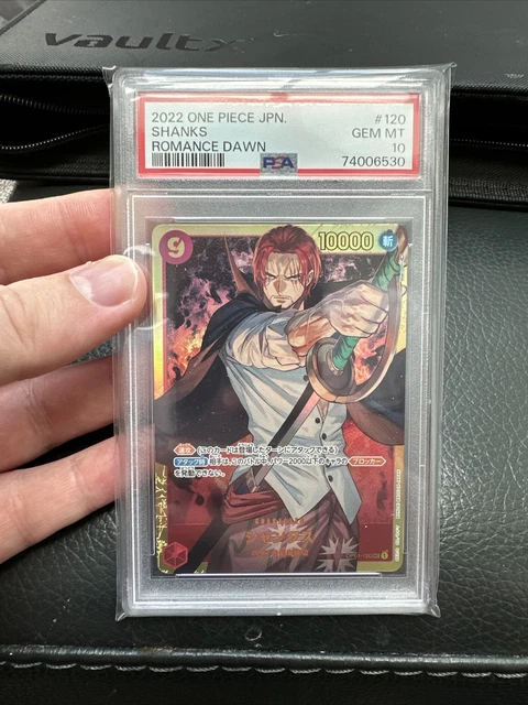 ONE PIECE CARD Game - Shanks OP01-120 Japanese SECRET RARE PSA 10 ...