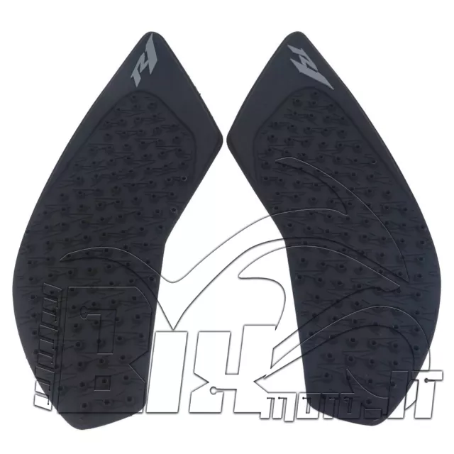 Adesivi Protezione Laterale Serbatoio 3M Antiscivolo Yamaha R1 2017 Nero In Gomm