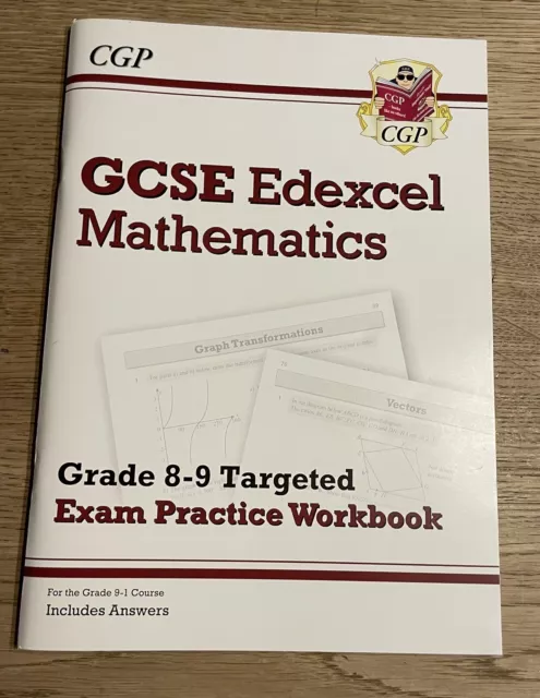 CGP GCSE 9-1 Edexcel Mathematics Grade 8-9 Targeted Exam Practice Workbook Book