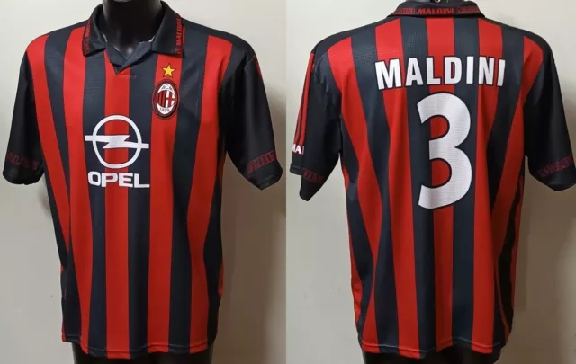 Mondo Replica Maglia Milan P. Maldini # 3  Home 2002 - 2003 Tg. Xl Non Originale