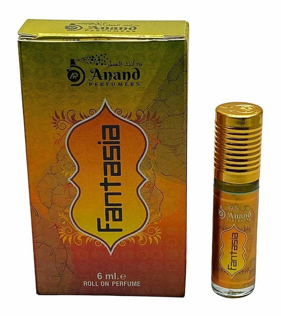 Anand Perfumers Fantasia Cada uno paquete de 6 ml de 2 para unisex