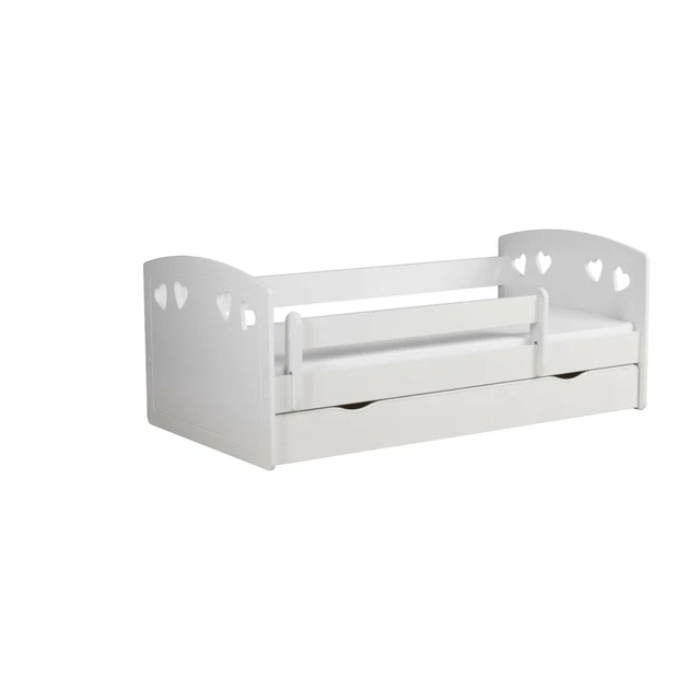 Kinderbett Antonia inkl Rollrost + Bettschublade MDF Holz grau 80*140/160/180 cm