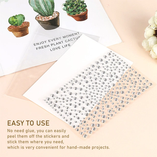 1300pcs Self DIY Craft Rhinestone Sticker Kids Diamond Nail Decoration