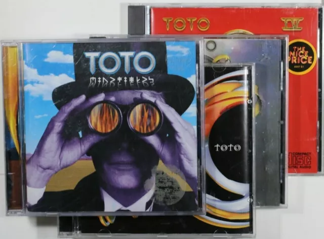 Toto – Toto IV + Toto + Through The Looking Glass + Mindfields - Lot Of 4 CDs