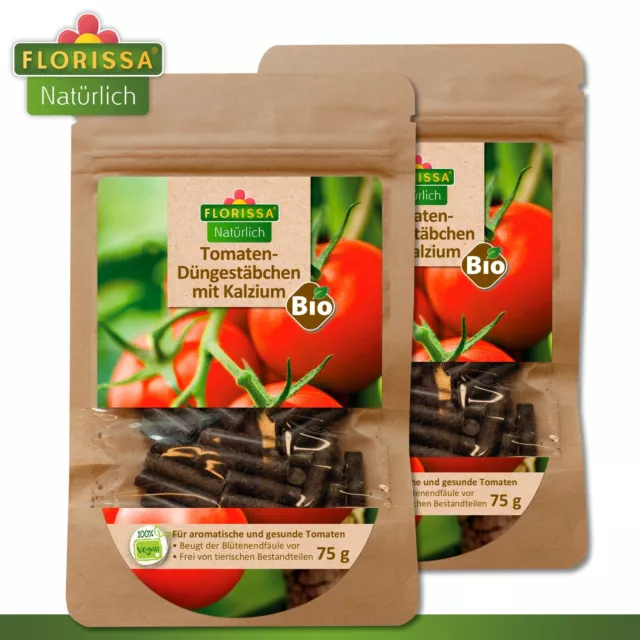Florissa 2 x 75 Outil Tomaten-Düngestäbchen Avec Calcium Bio Engrais Tomate