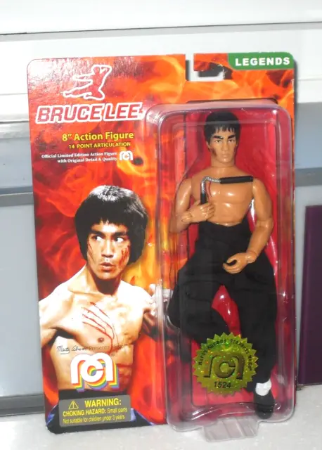 Bruce Lee Martial Arts Kung Fu Legend 8" Modellino da collezione Mego nuovo e sigillato