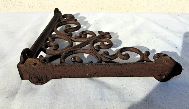 Supports Muraux Anciens En Bois - Console Florale Vintage - Fait Main - 30x20x20 Cm