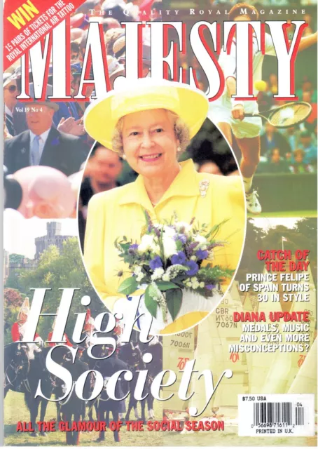 COLLECTIBLE (1998/04) QUEEN ELIZABETH Majesty Magazine Vol 19 No 4