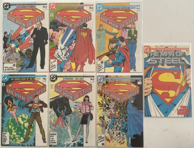 The Man of Steel Superman #1 - 6 Complete Mini Series & Variant DC 1986 Bryne