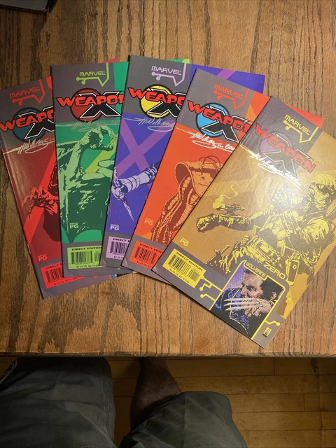 Weapon X: The Draft (Marvel 2002) All 5 One Shots - Complete Set all SIGNED!