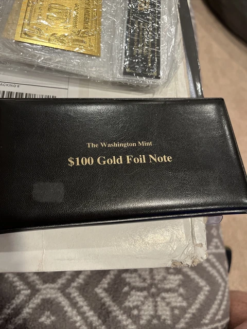 1999 $100 22K .999 Gold Foil Note with COA