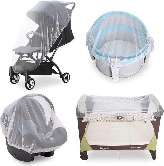Baby Mosquito Net for Stroller, Durable Bug Net for Stroller, Bassinets, Cradles