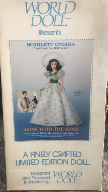 world doll 19" scarlet o hara doll as portrayed by Vivien Leigh.  model 71820.  