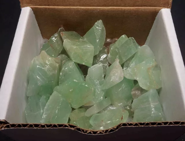 Green Calcite Collection 1/2 LB Bright Emerald Natural Mineral Specimens