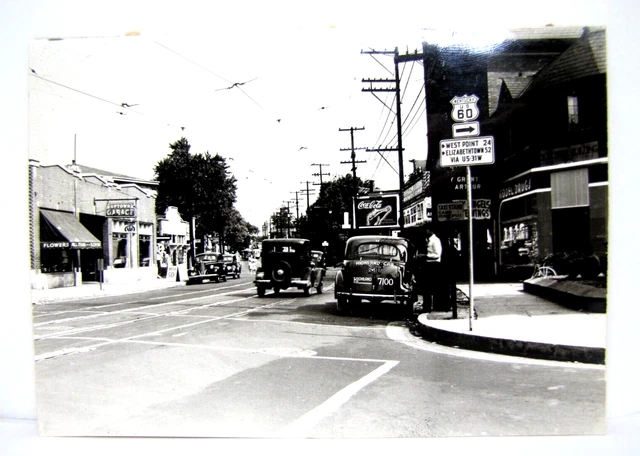 1939 COKE PHOTOGRAPH Coca-Cola Billboard Sign Bardstown Road Stevens Highlands