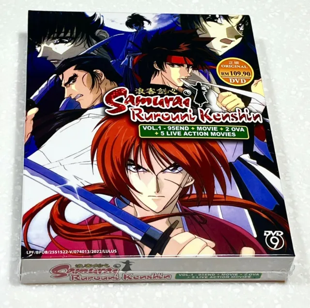 Box Dvd Rurouni Kenshin Dublado Samurai X + Filme + Ovas +18