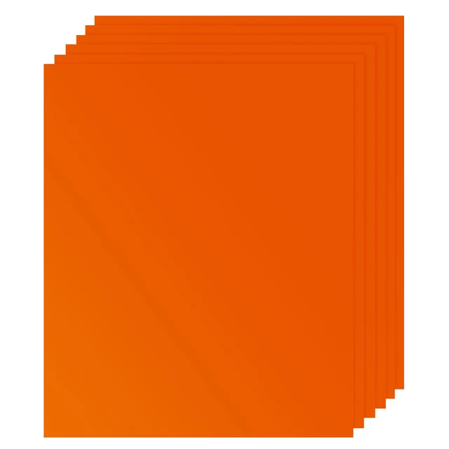 3D Puff Wärmeübertragung Vinyl 6 Blatt 12""x10"" geschwollen HTV Aufbügeln Vinyl orange