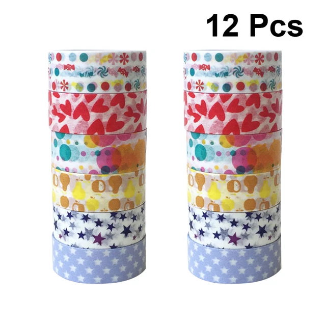 12 Rolls Fotoalbumband Regenbogen-Klebeband Geschenksets Weihnachten