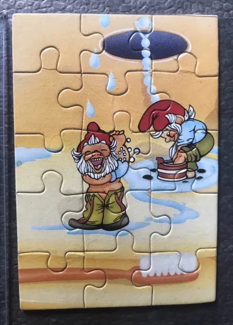 1 Puzzle BADEZIMMER ZWERGE 100% Original