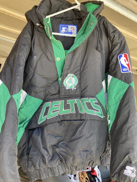90s Starter Boston Celtics Size Large Jacket Half Zip 90s Starter Boston Celtics Size Large Jacket Half Zip