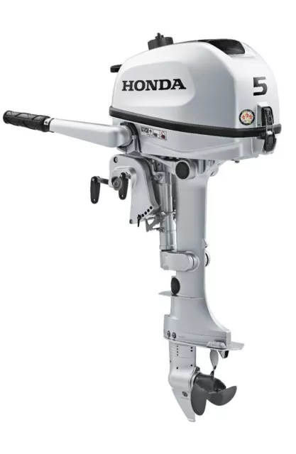 Honda 5 HP Outboard Motor BF5D 20” Long Shaft Manual Start Tiller Steer NEW Honda 5 HP Outboard Motor BF5D 20” Long Shaft Manual Start Tiller Steer NEW