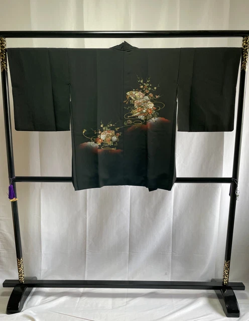 Vintage Japanese Haori Jacket - Antique Haori Black Kimono Jacket